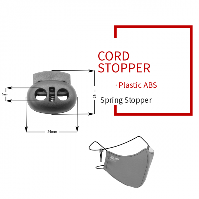 Cord Locks – Mask Adjusters size